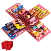 Clearance Now! DIY Explosion Gift Box, 5 Layer Snack Explosion Box, Scrapbooking Box, Creative Explosion Box for Gift, Anniversary, Birthday, Valentine's Day and Wedding J8V9